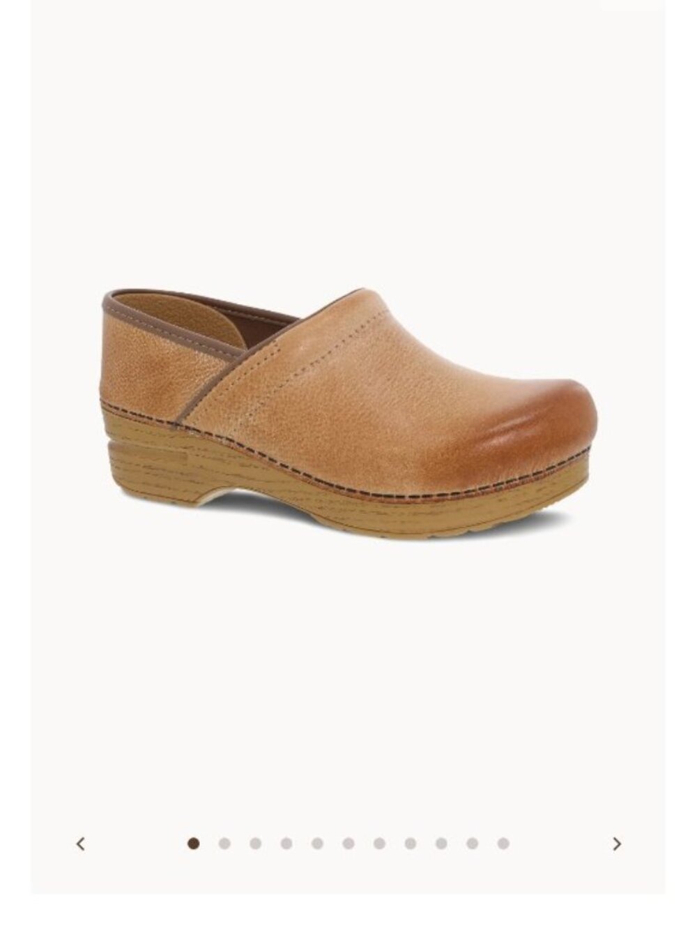 Dansko Professional Clog Honey Distressed Leather 38 (US 7.5-8)